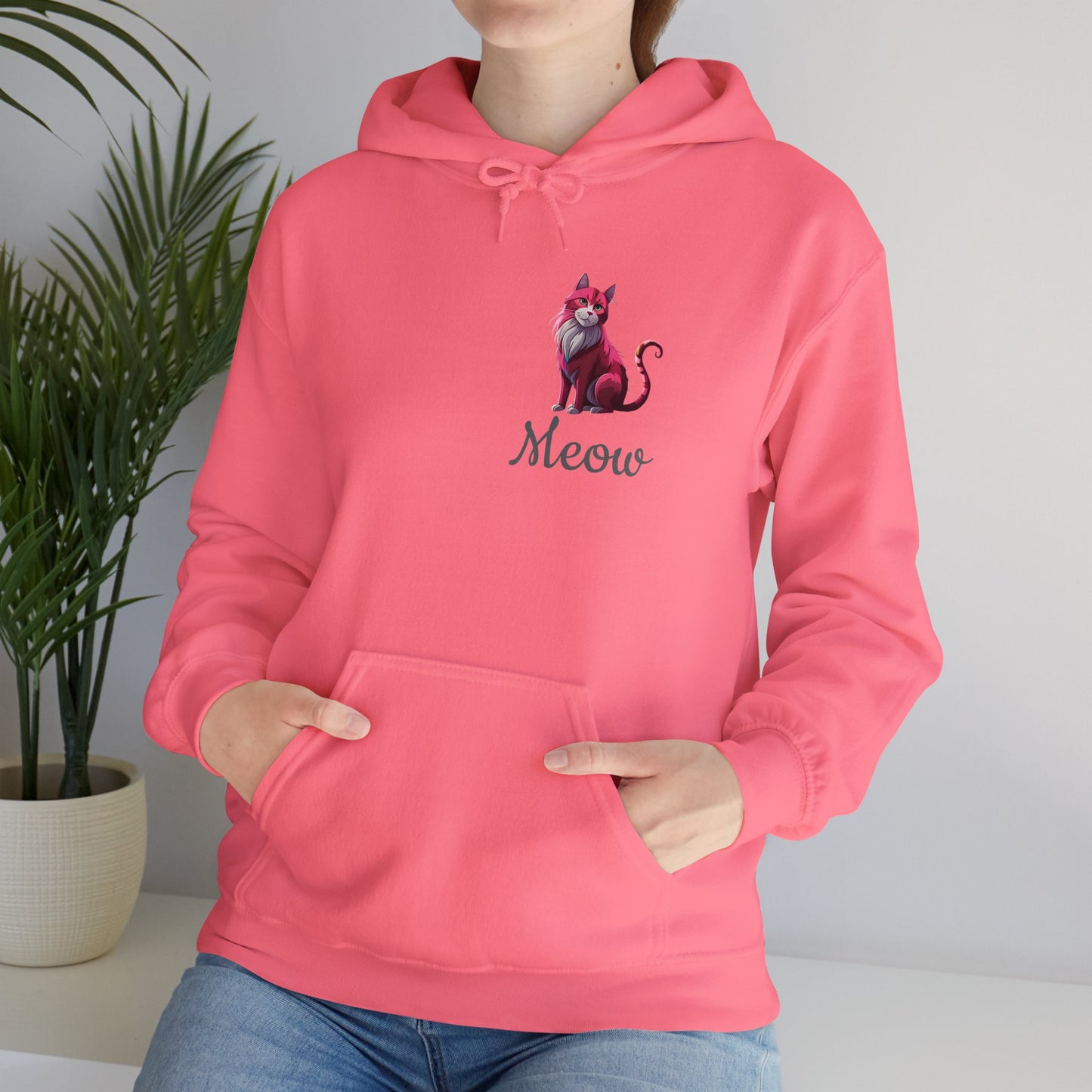Pink Cat Hooded Sweatshirt
