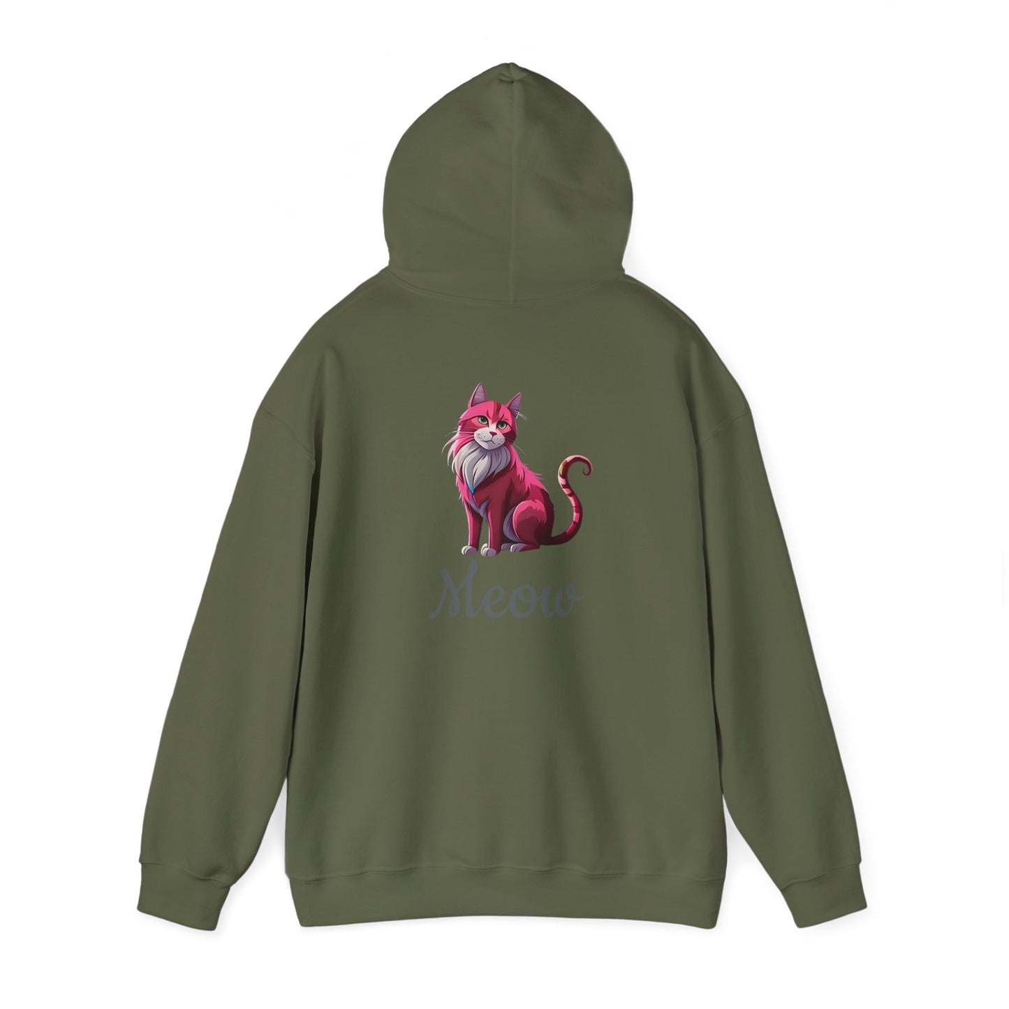Pink Cat Hooded Sweatshirt
