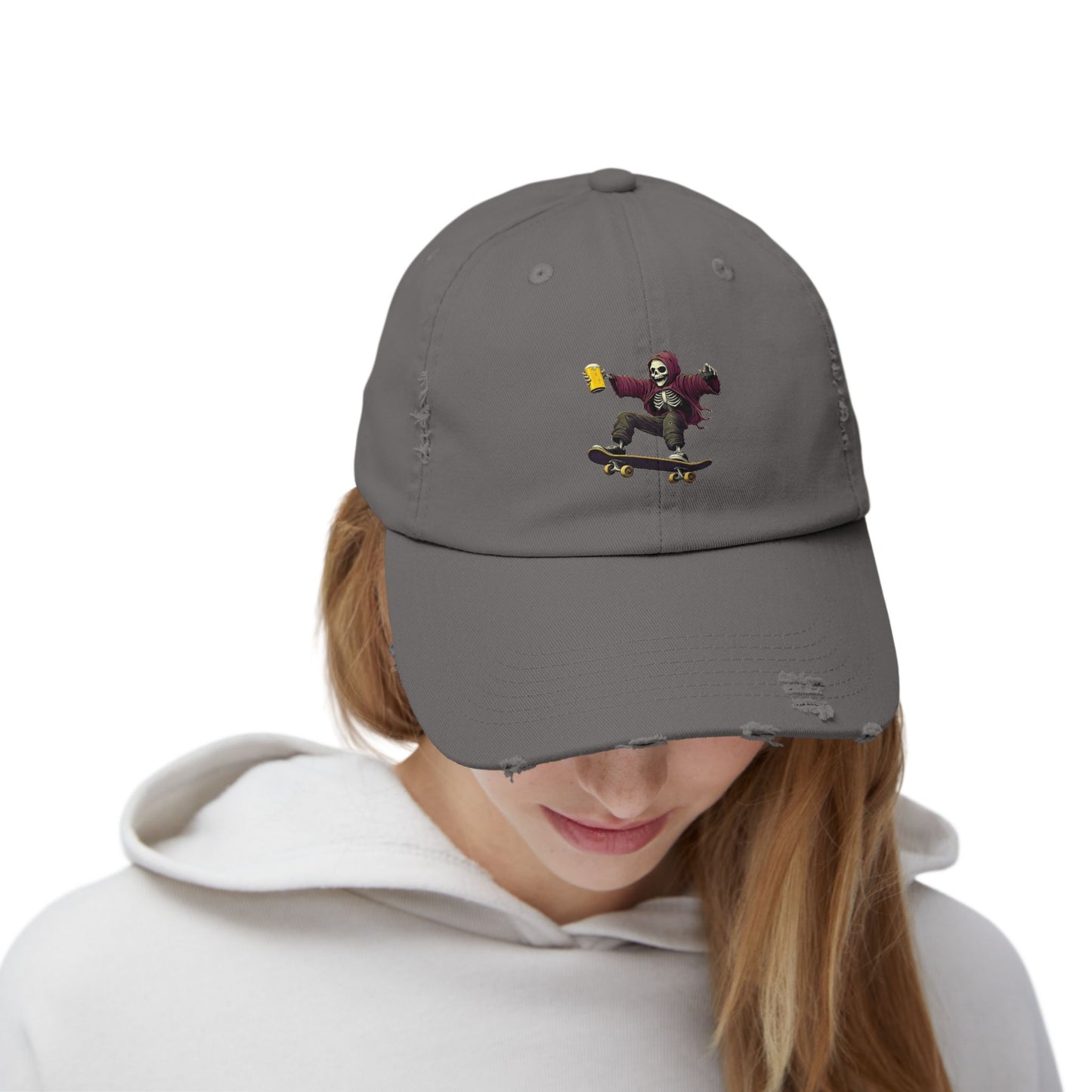 Skateboard Skeleton Cap