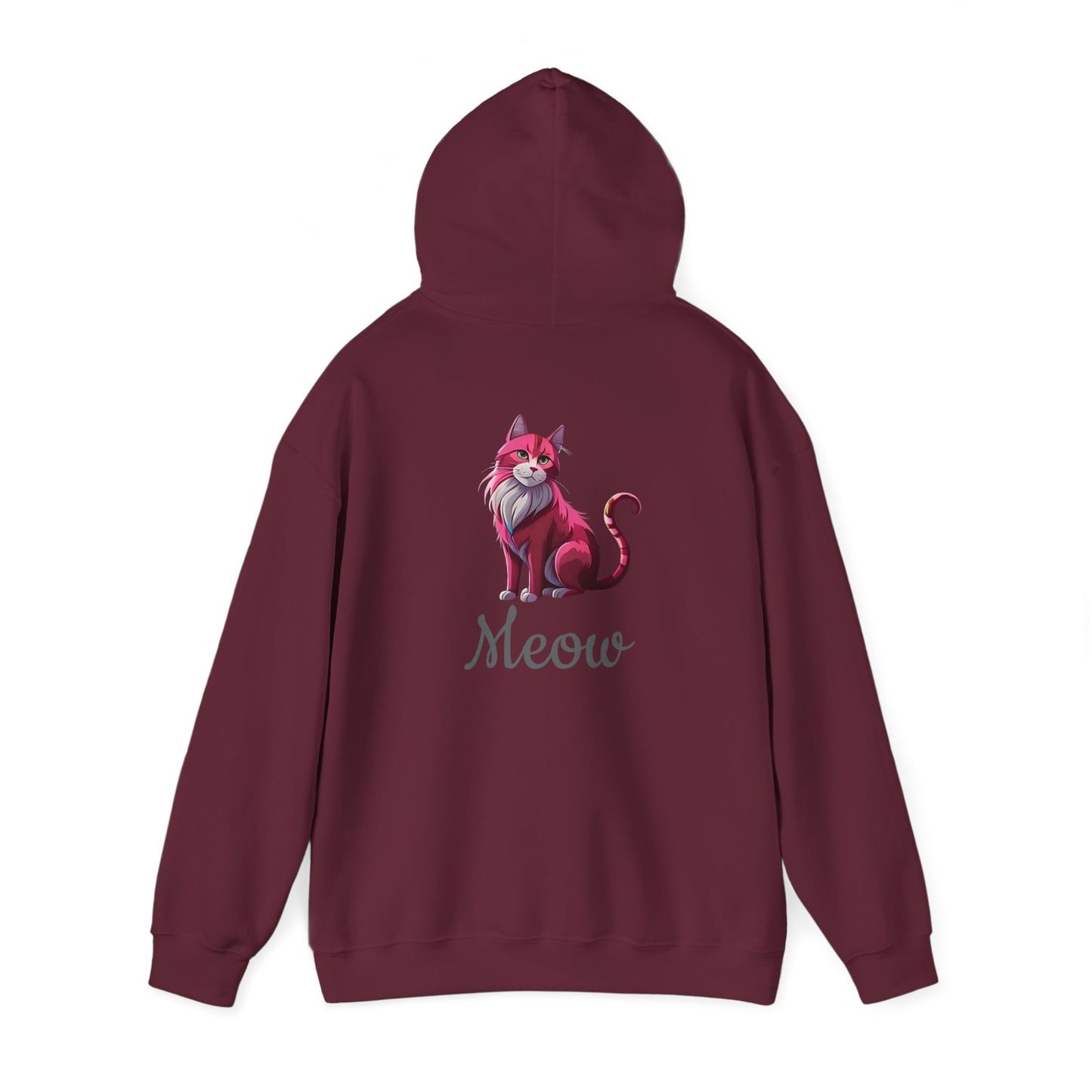 Pink Cat Hooded Sweatshirt