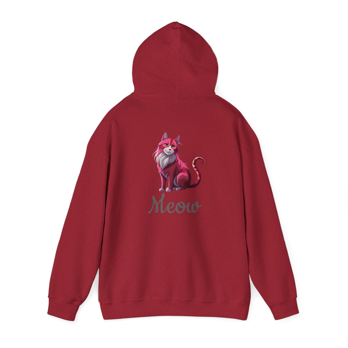 Pink Cat Hooded Sweatshirt