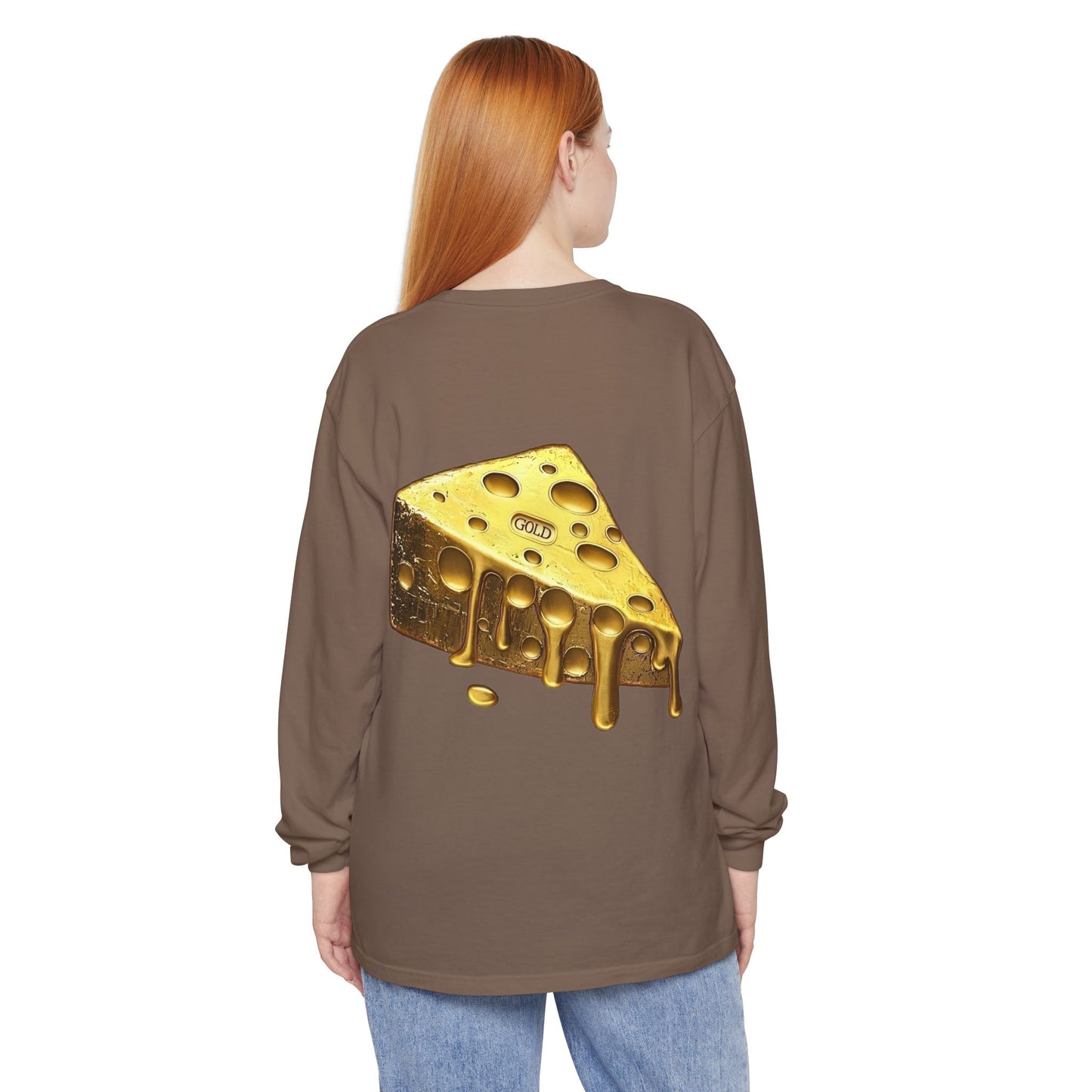 Gold Cheese Long Sleeve Tee