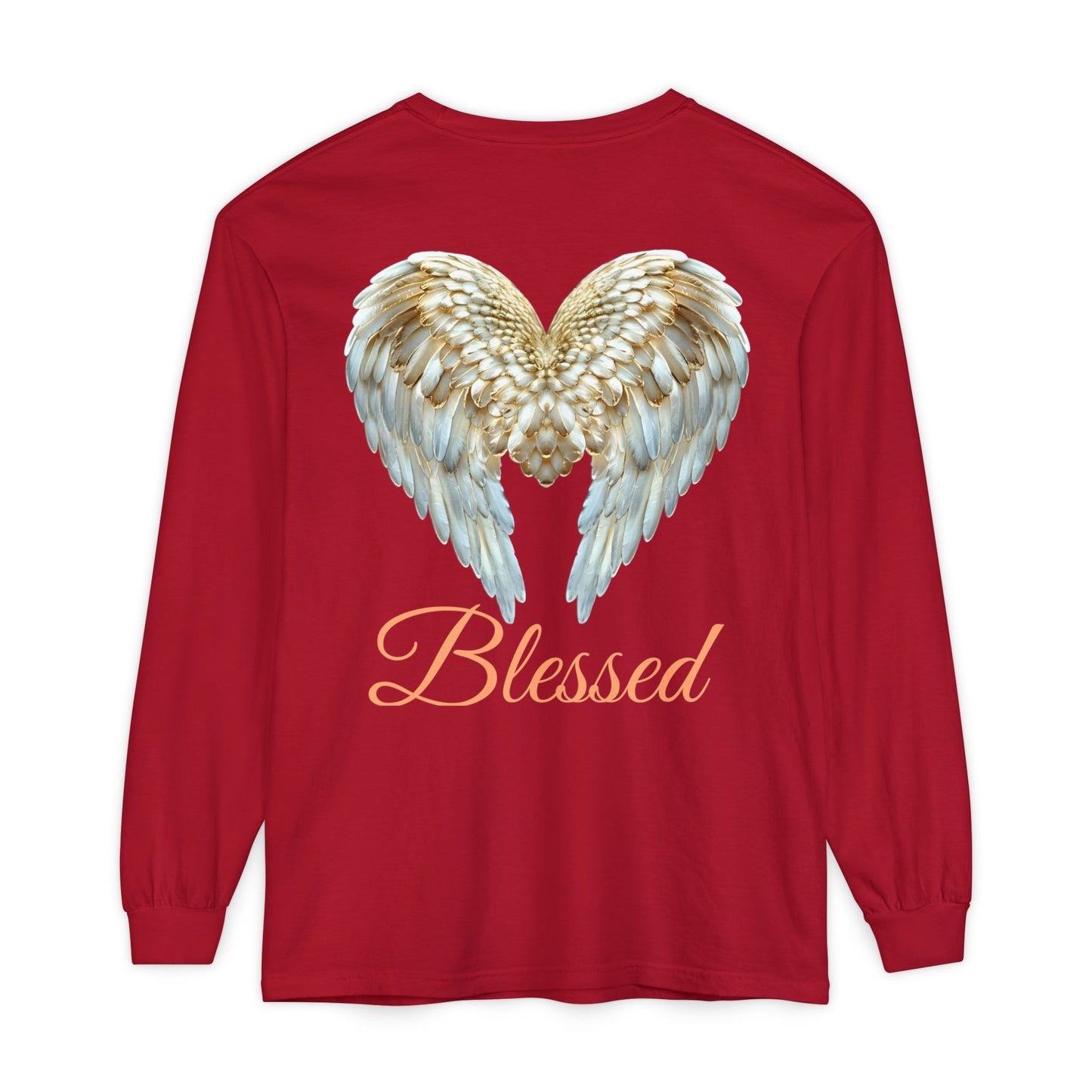 Blessed Angel Wing Long Sleeve T-Shirt