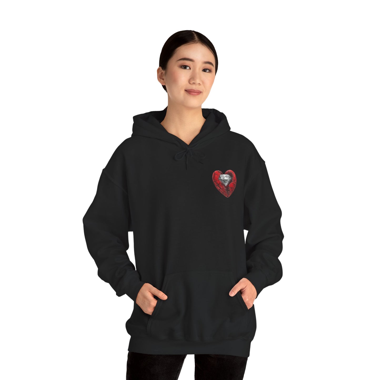 Diamond Heart Hooded Sweatshirt