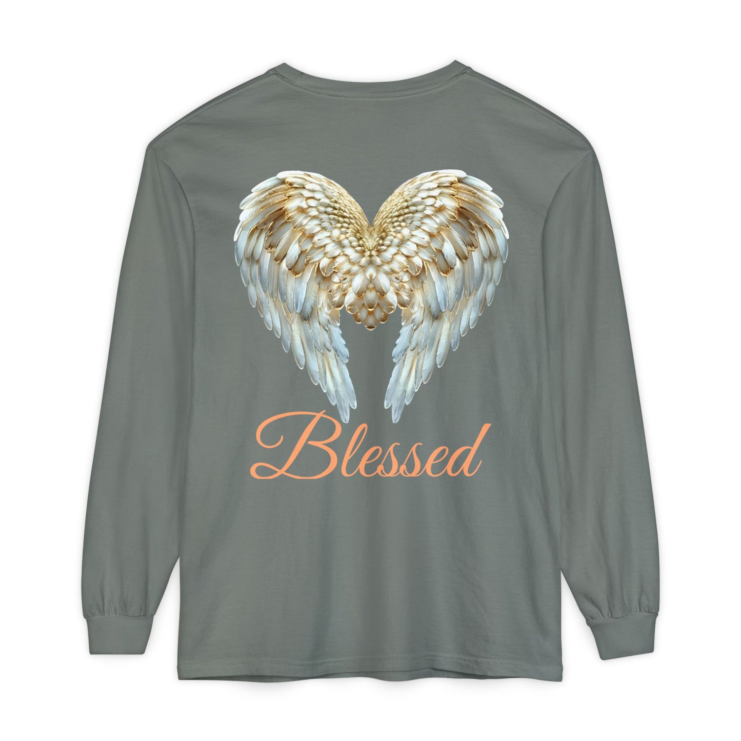 Blessed Angel Wing Long Sleeve T-Shirt