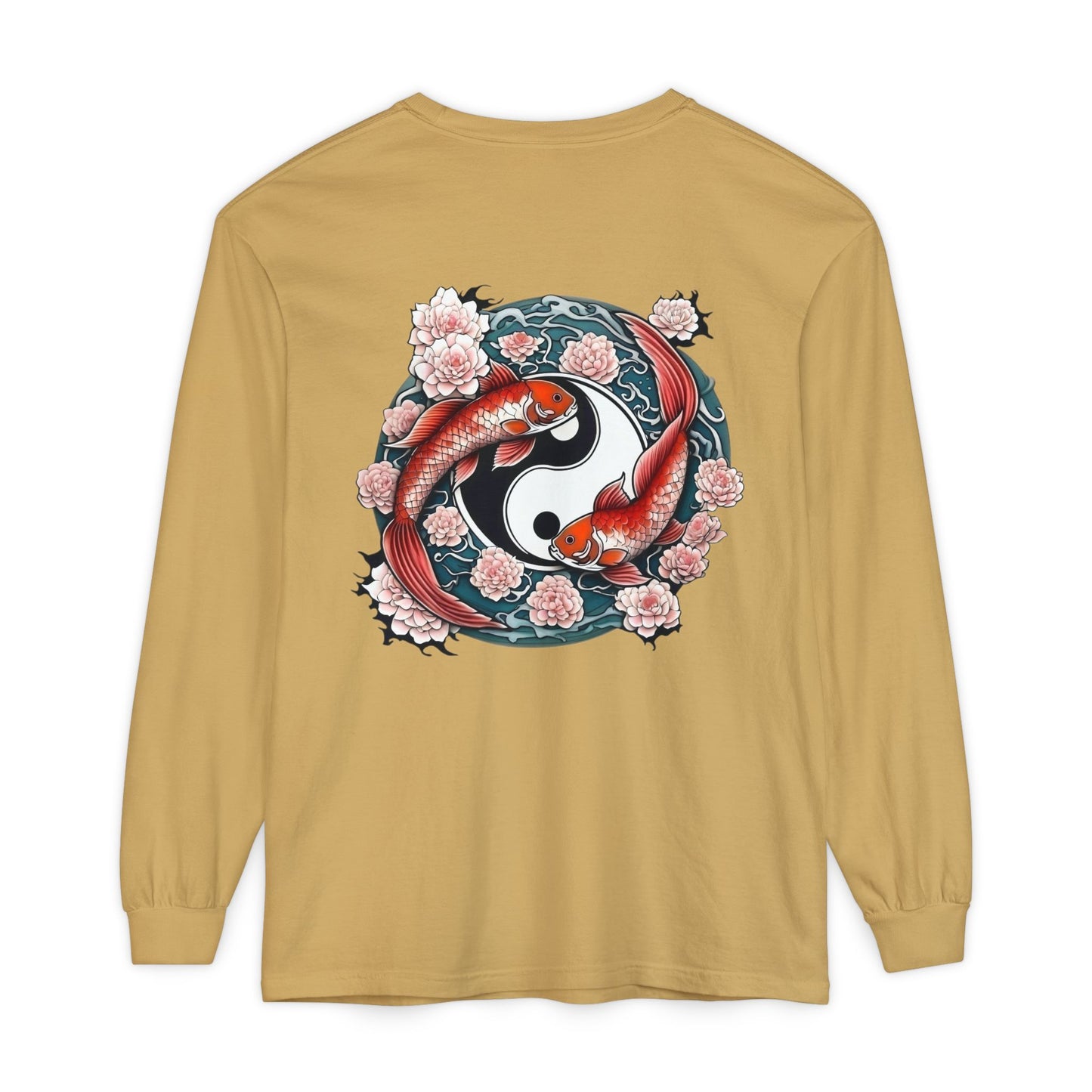 Koi Fish Yin Yang Long Sleeve T-Shirt