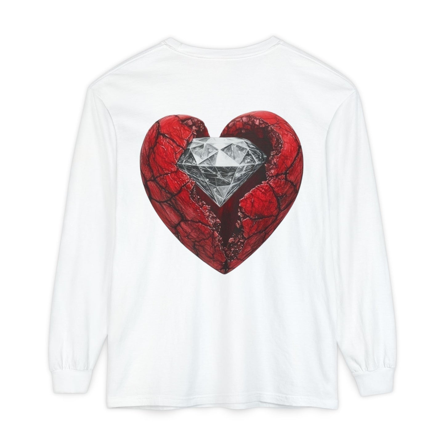 Diamond Heart Long Sleeve Tee