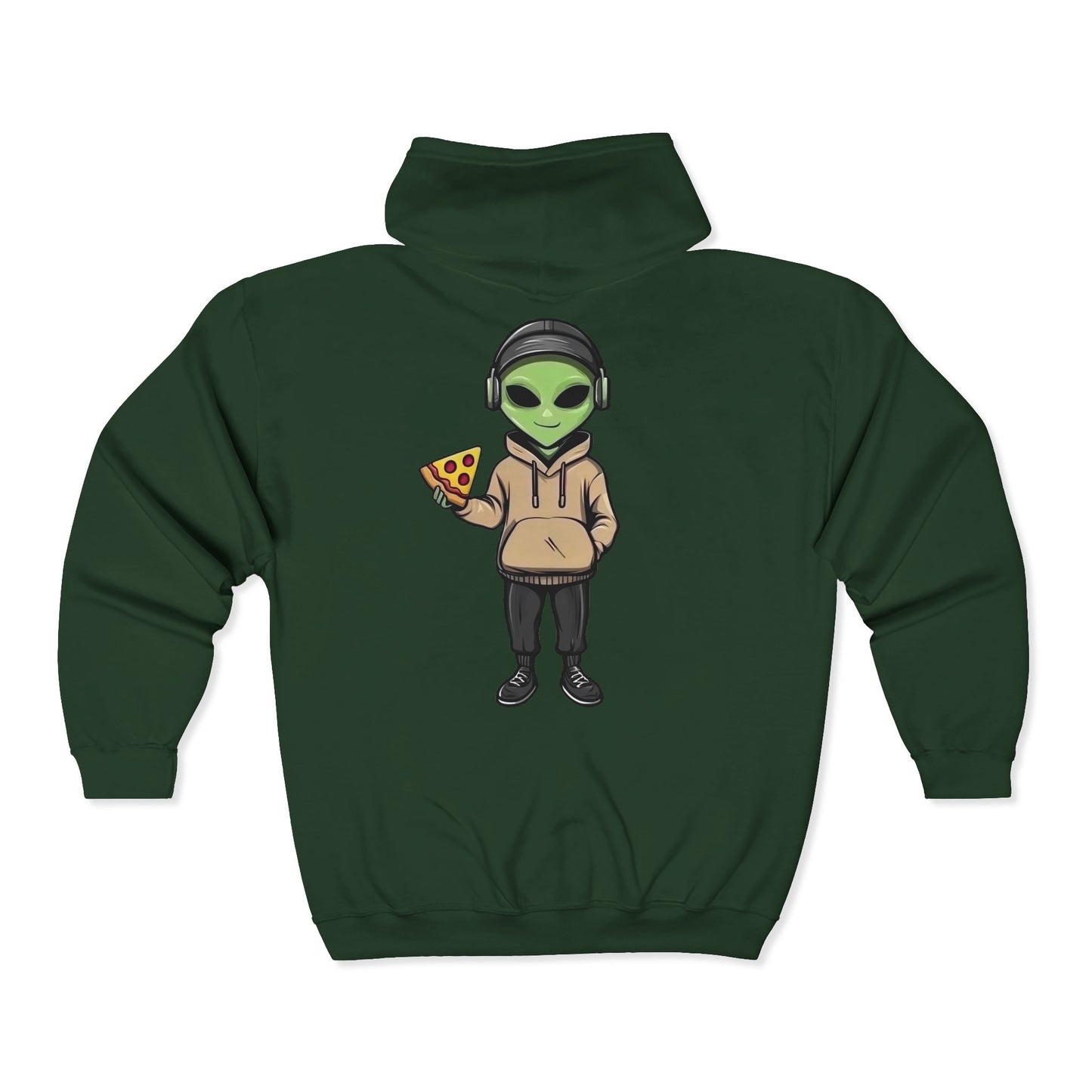 Chill Alien Full Zipper Hoodie