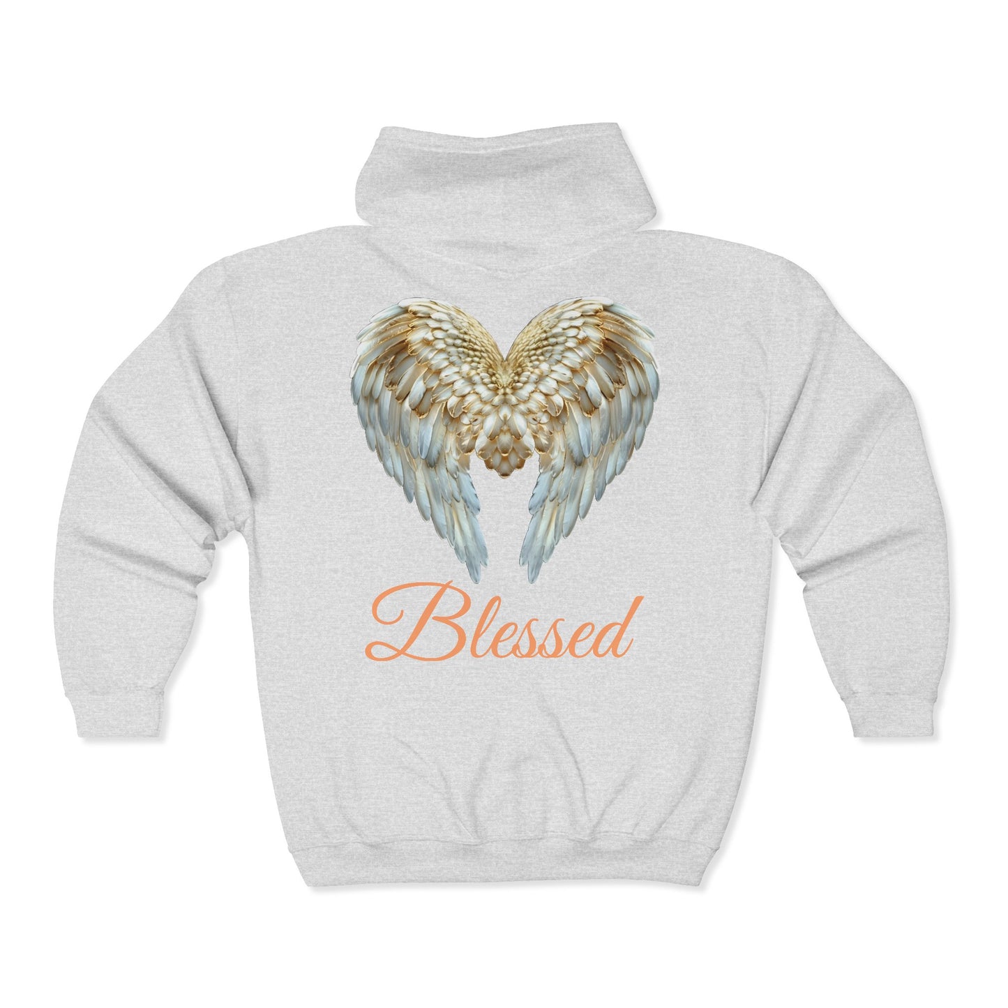 Blessed Angel Wing  Full Zipper Hoodie