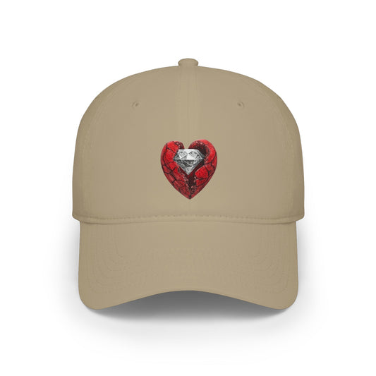 Diamond Heart Baseball Cap