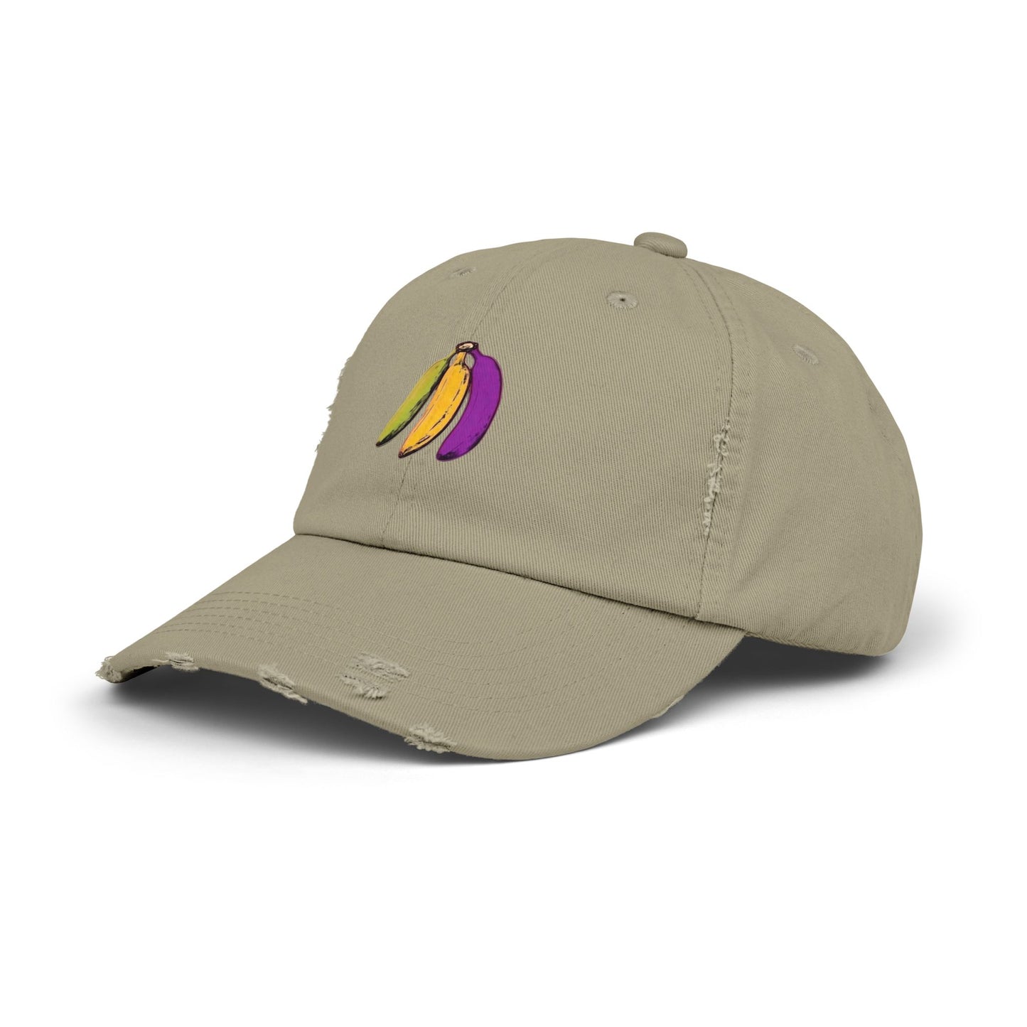 Tropical Bananas Distressed Cap