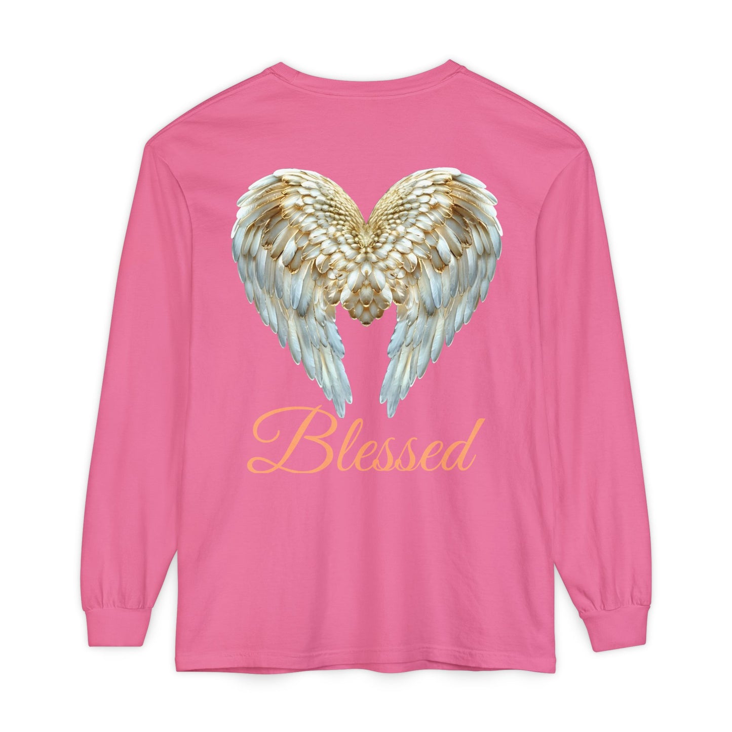 Blessed Angel Wing Long Sleeve T-Shirt