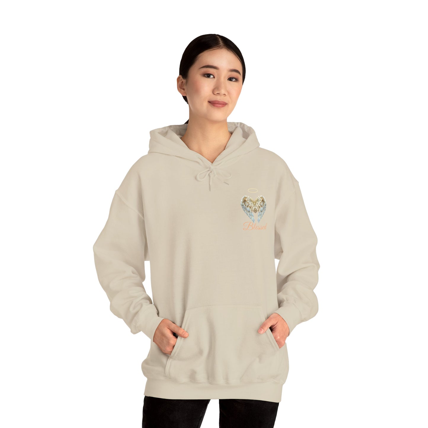 Blessed Angel Wing Hooded Sweatshirt