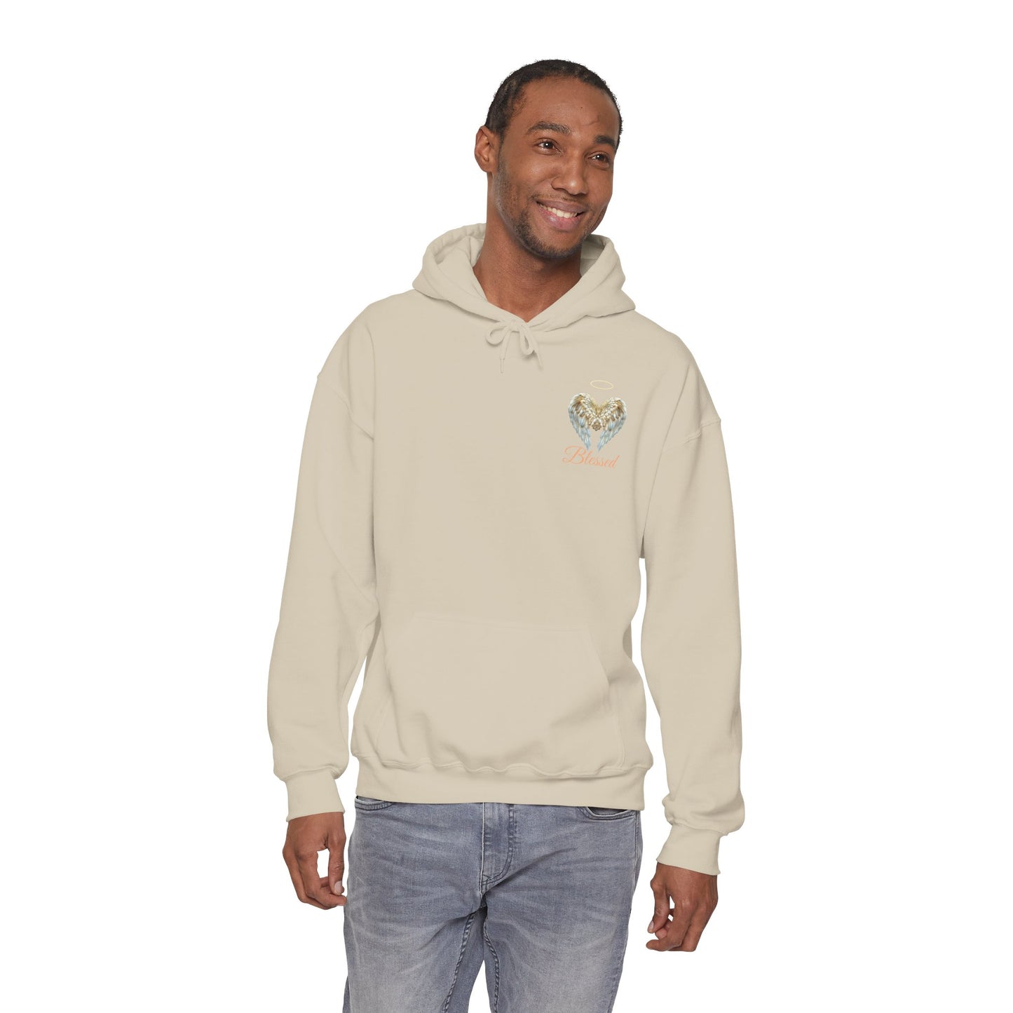Blessed Angel Wing Hooded Sweatshirt