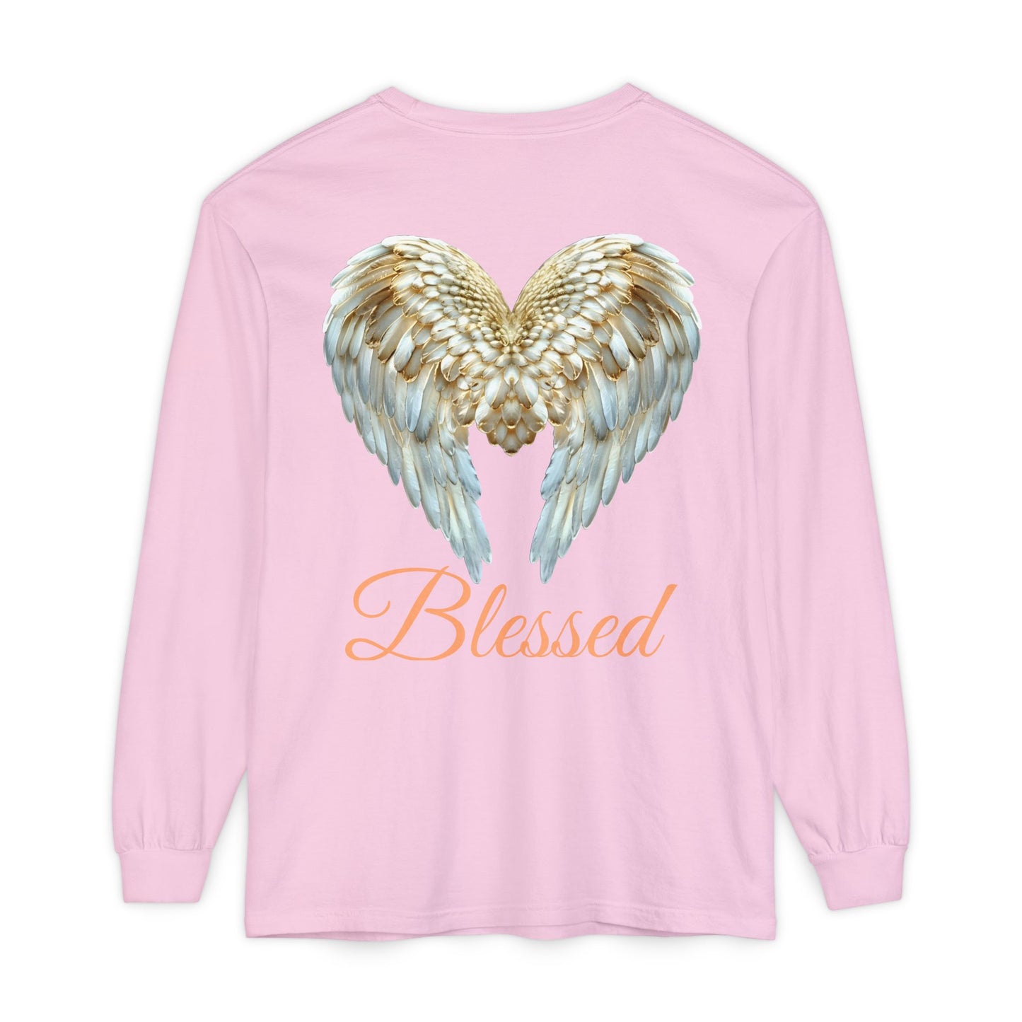Blessed Angel Wing Long Sleeve T-Shirt