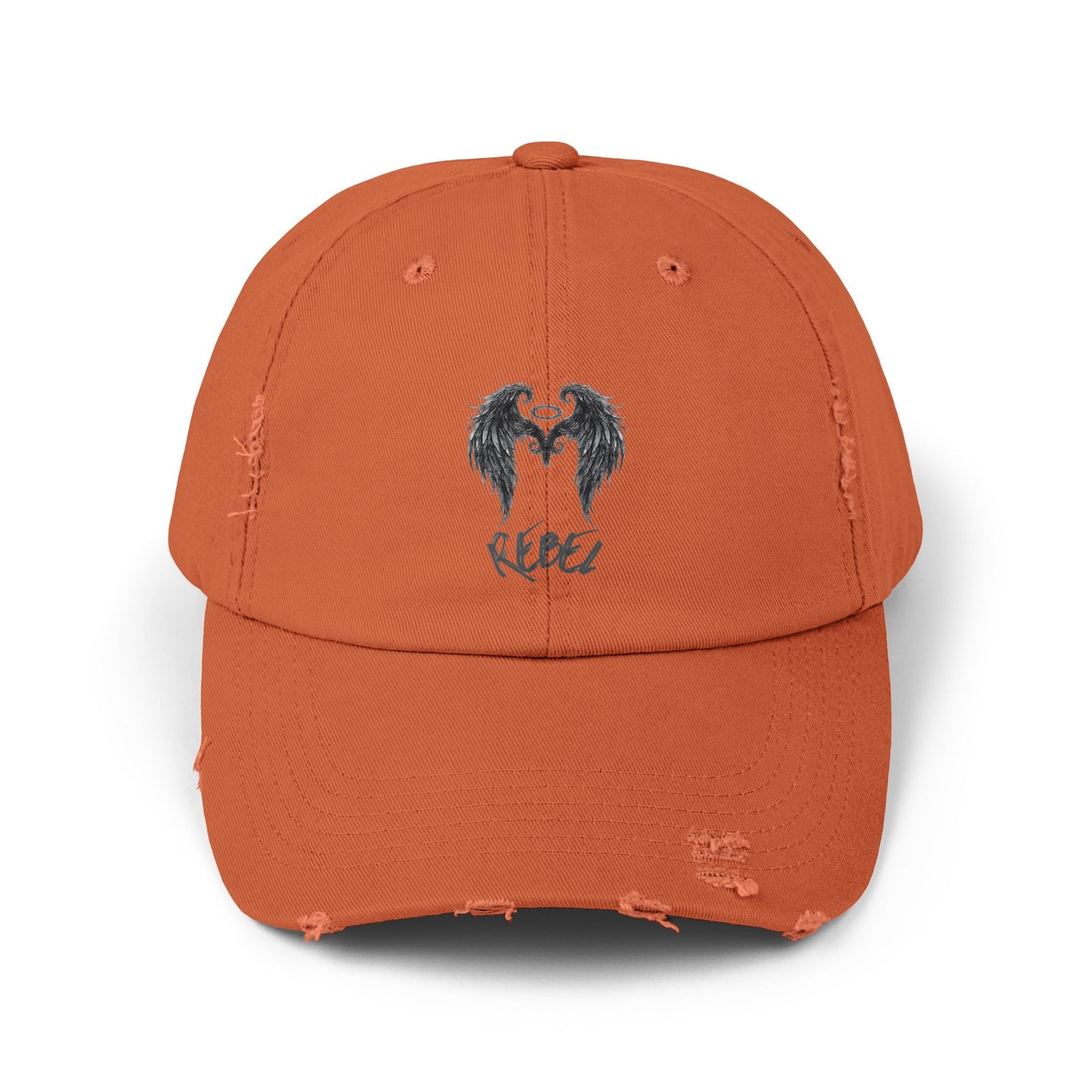 Rebel Wing Distressed Cap