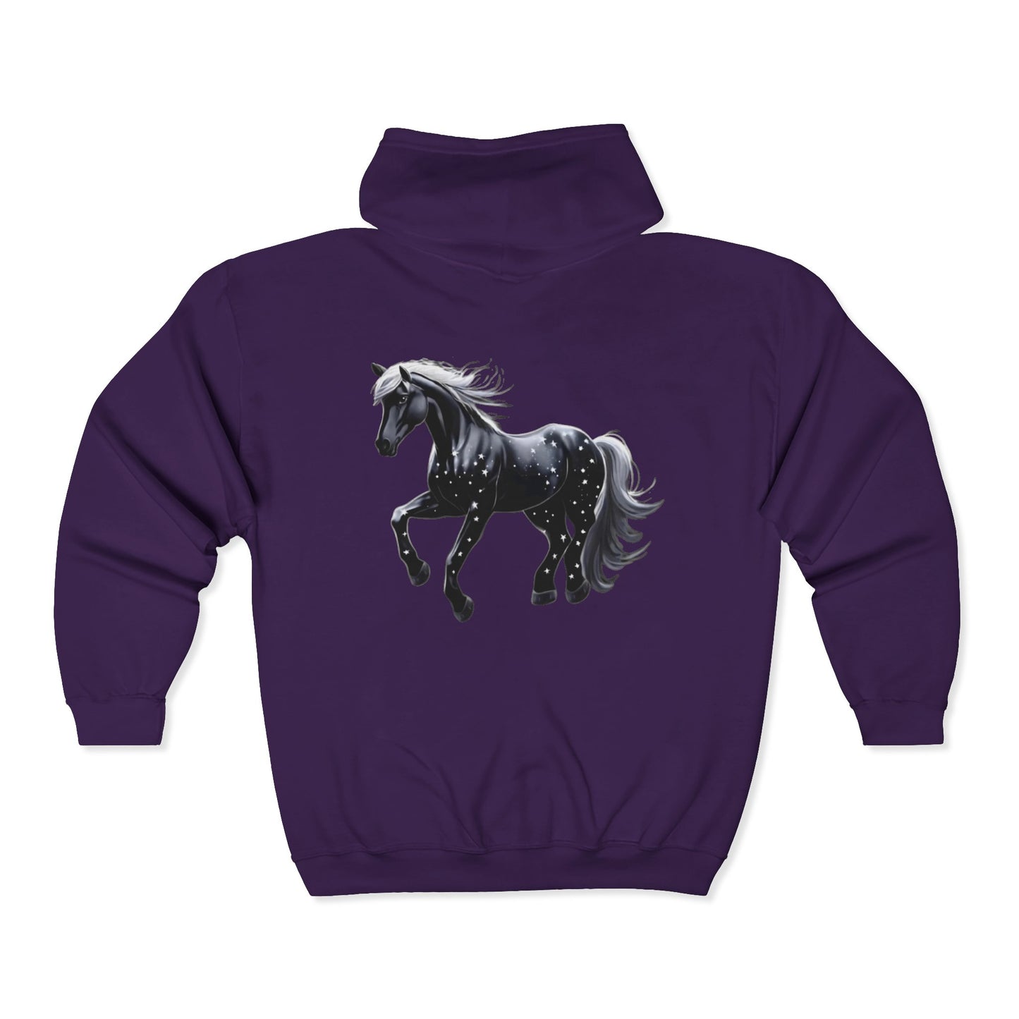 Stars Horse Full Zipper Hoodie