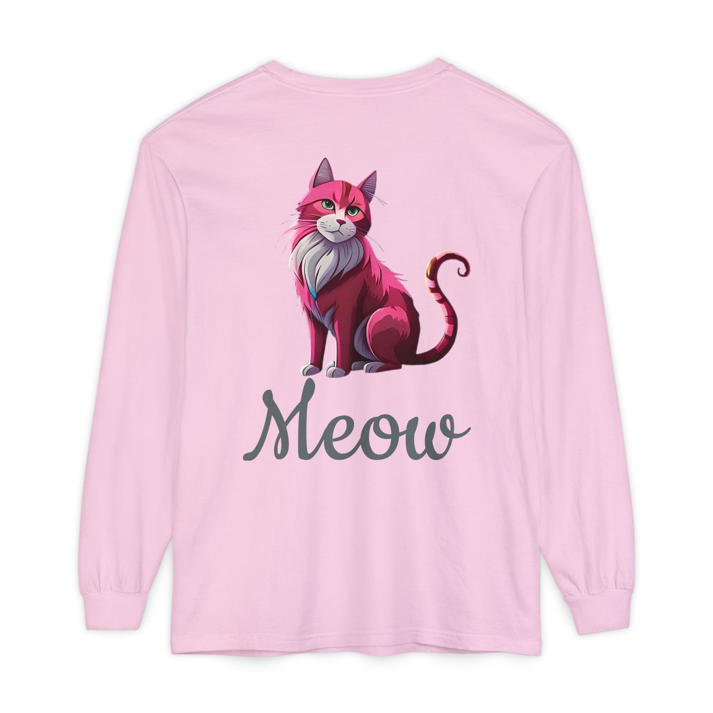 Pink Cat Long Sleeve Tee
