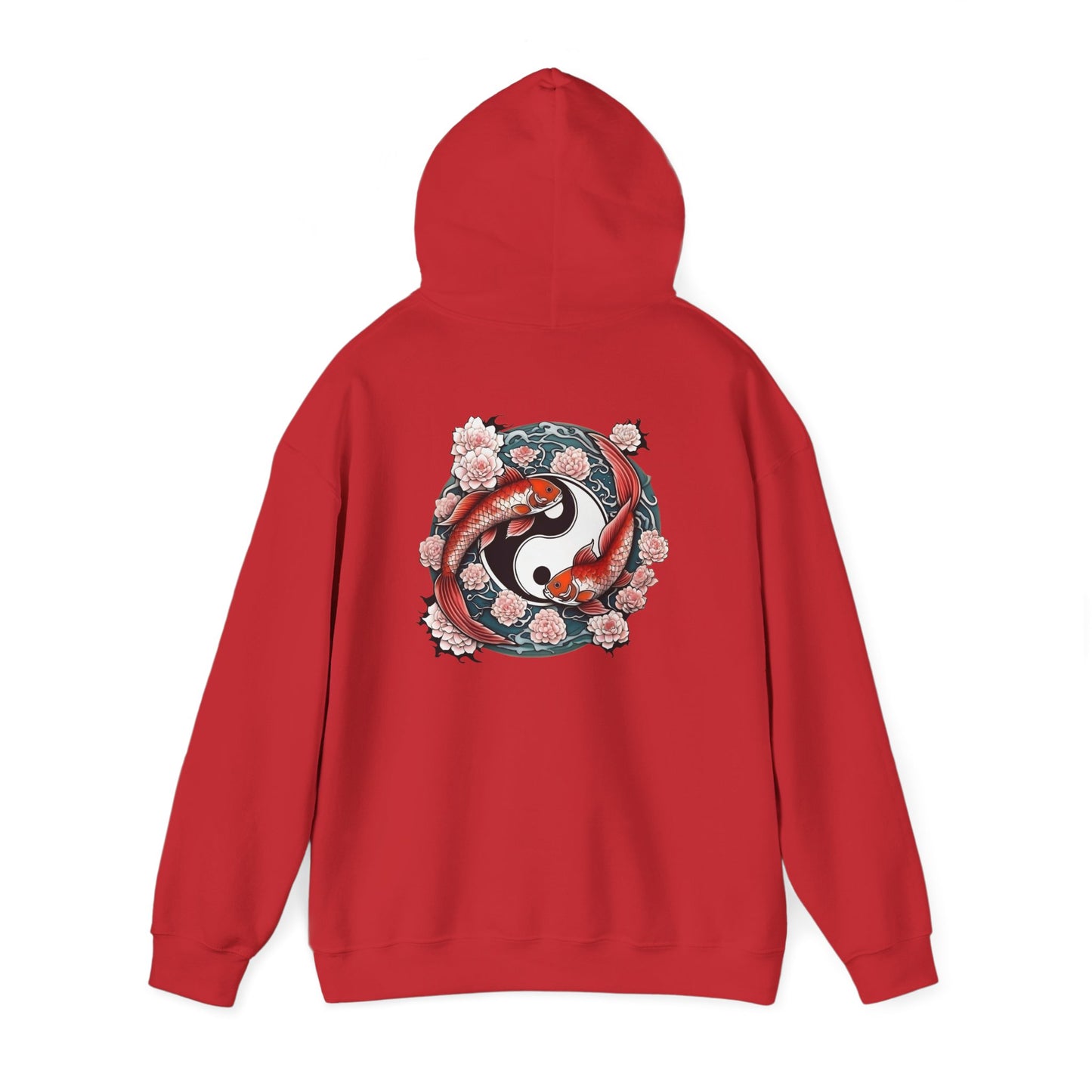 Koi Fish Yin Yang Hooded Sweatshirt