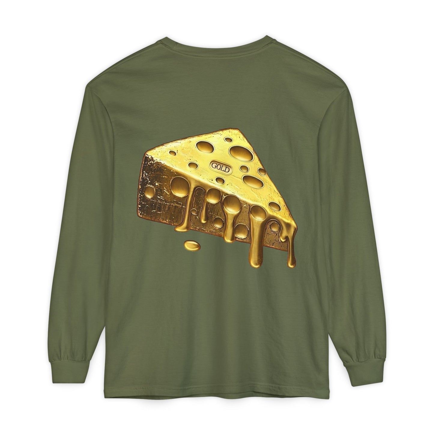 Gold Cheese Long Sleeve Tee