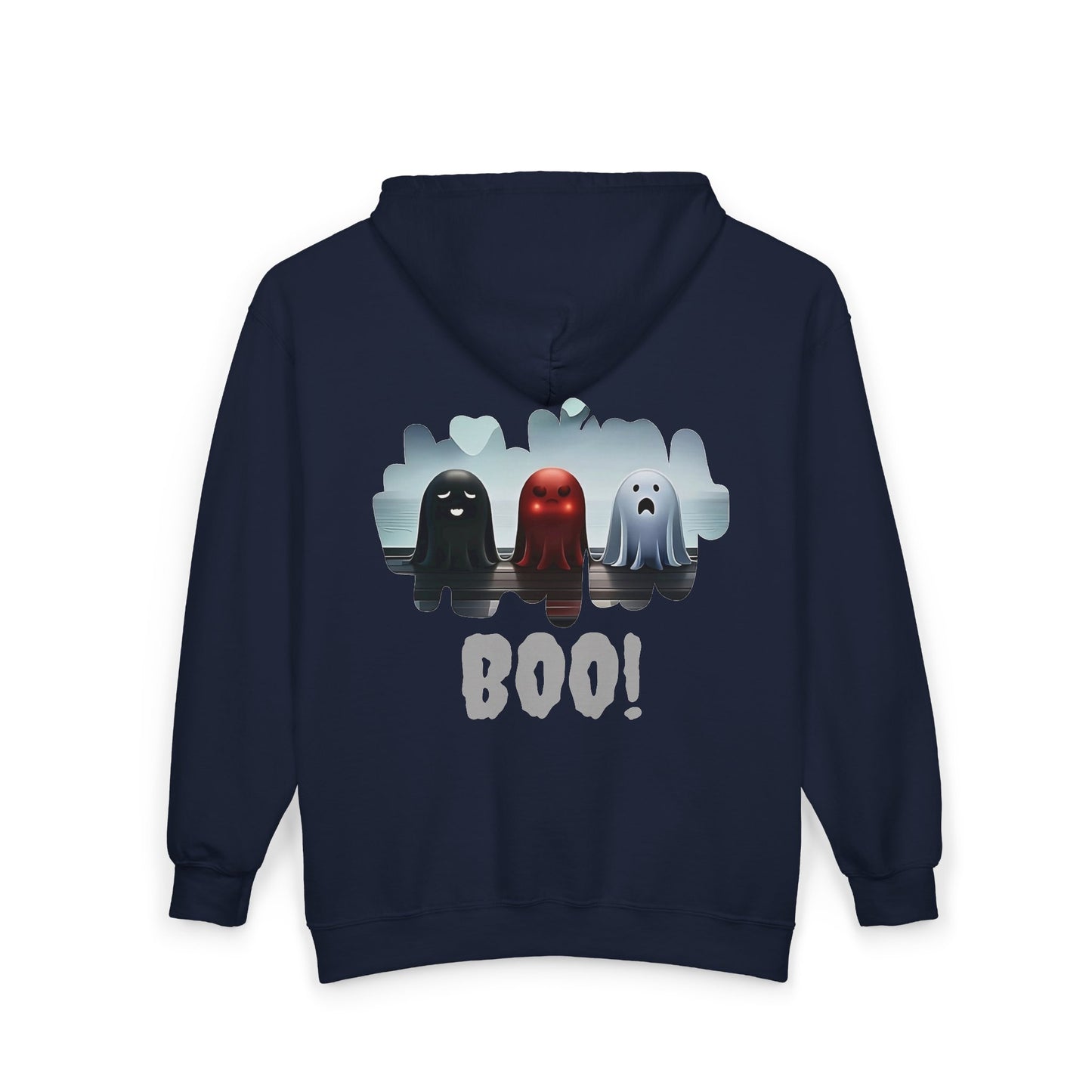 Ghost BOO! Full Zipper Hoodie