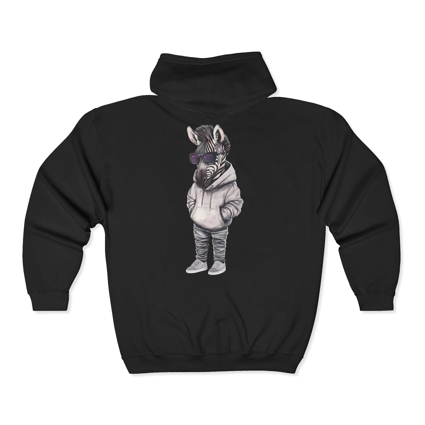 Chill Zebra Full Zipper Hoodie