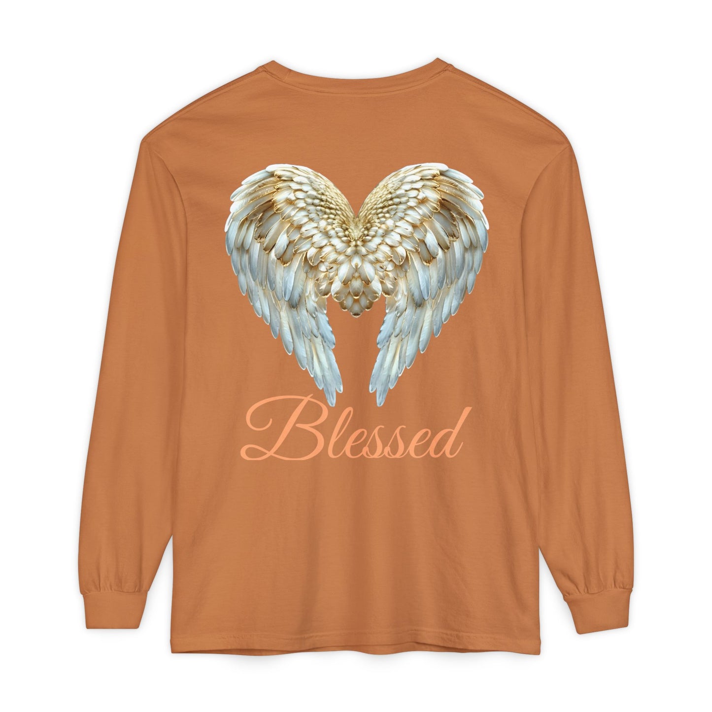 Blessed Angel Wing Long Sleeve T-Shirt