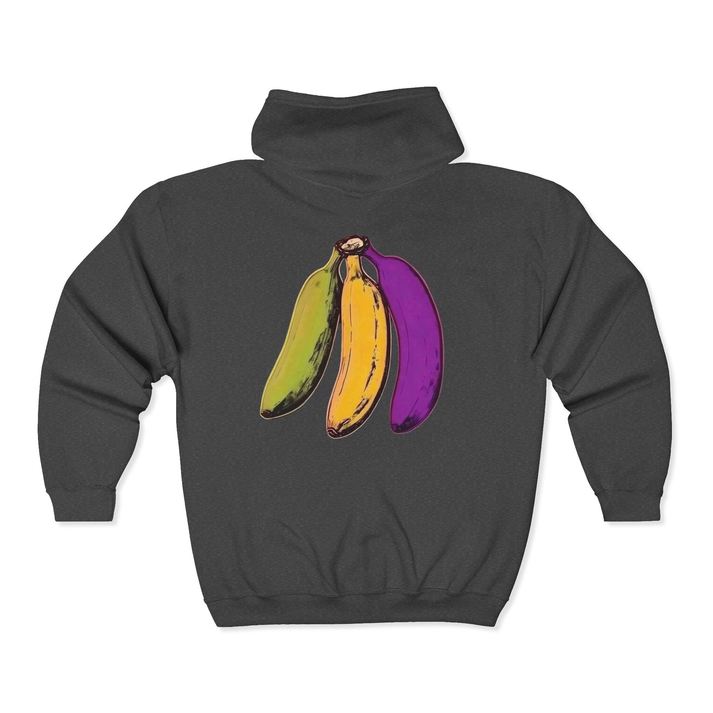 Tropical Bananas Full Zipper Hoodie