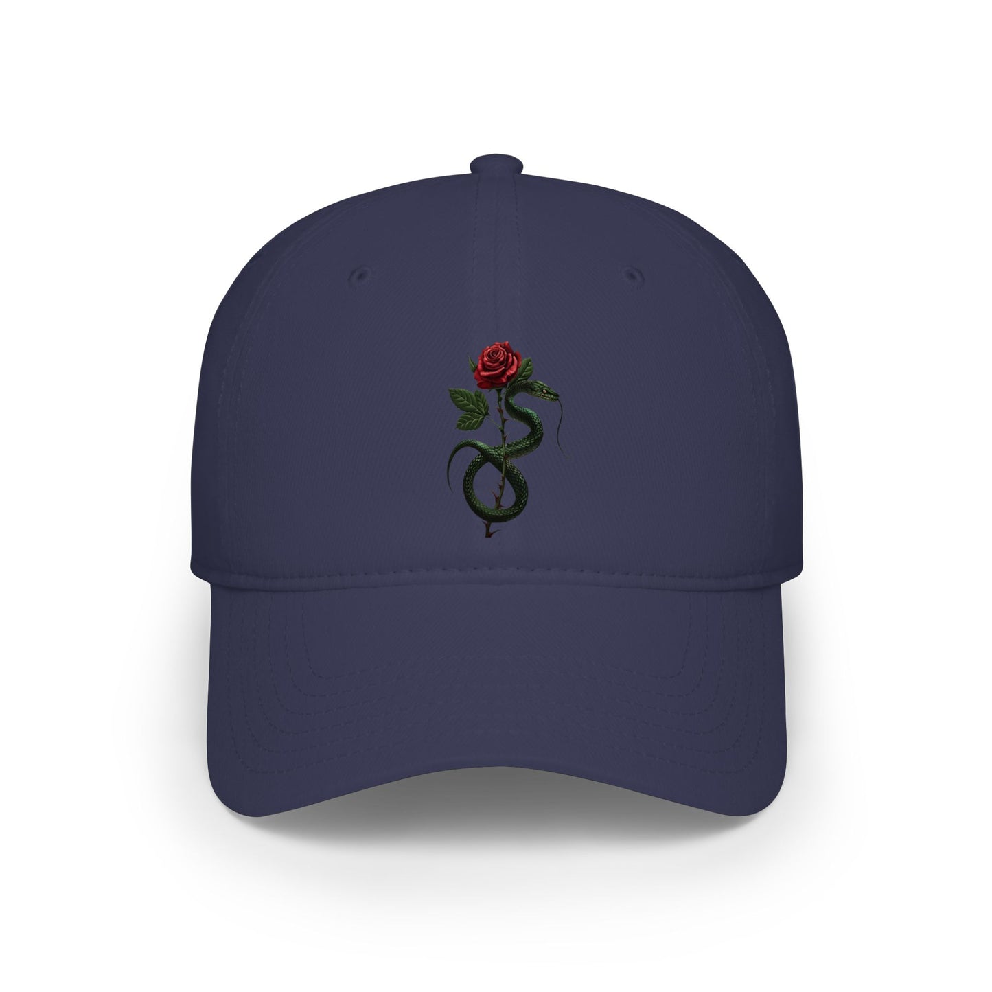Snake Rose Baseball Cap