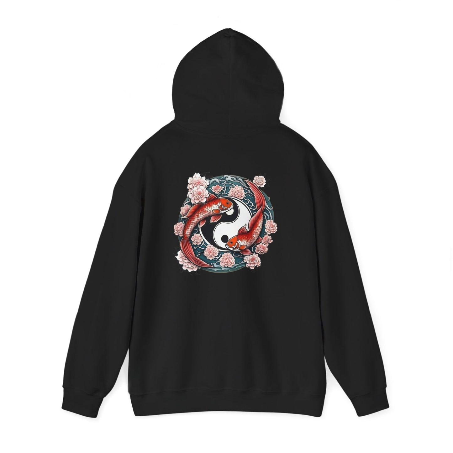 Koi Fish Yin Yang Hooded Sweatshirt