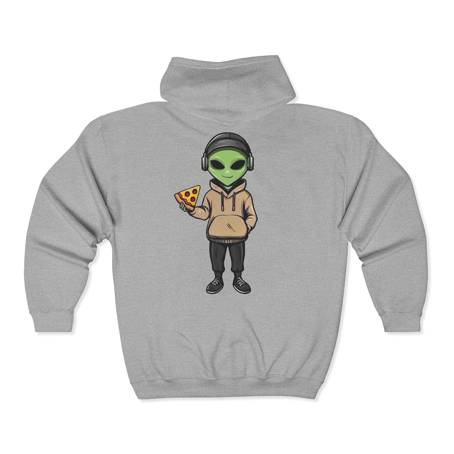 Chill Alien Full Zipper Hoodie