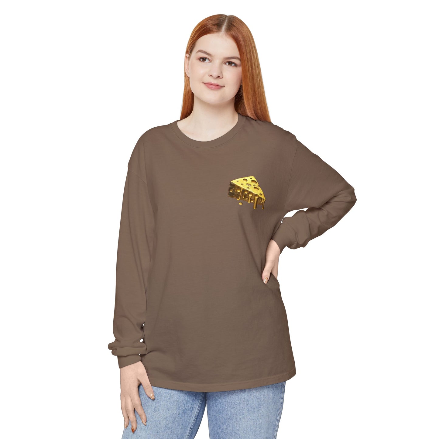 Gold Cheese Long Sleeve Tee