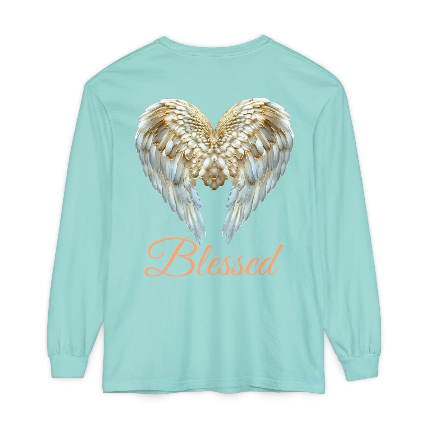 Blessed Angel Wing Long Sleeve T-Shirt