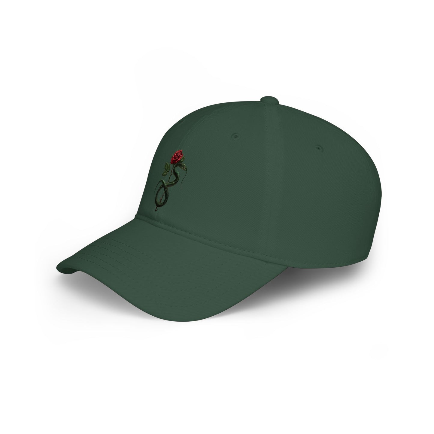Snake Rose Baseball Cap