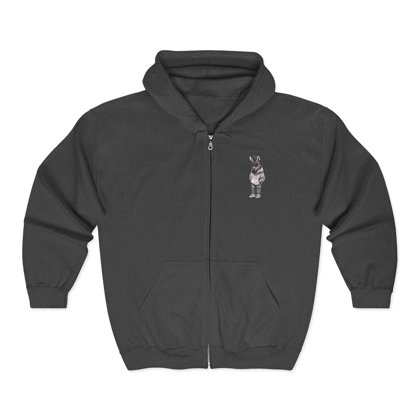 Chill Zebra Full Zipper Hoodie