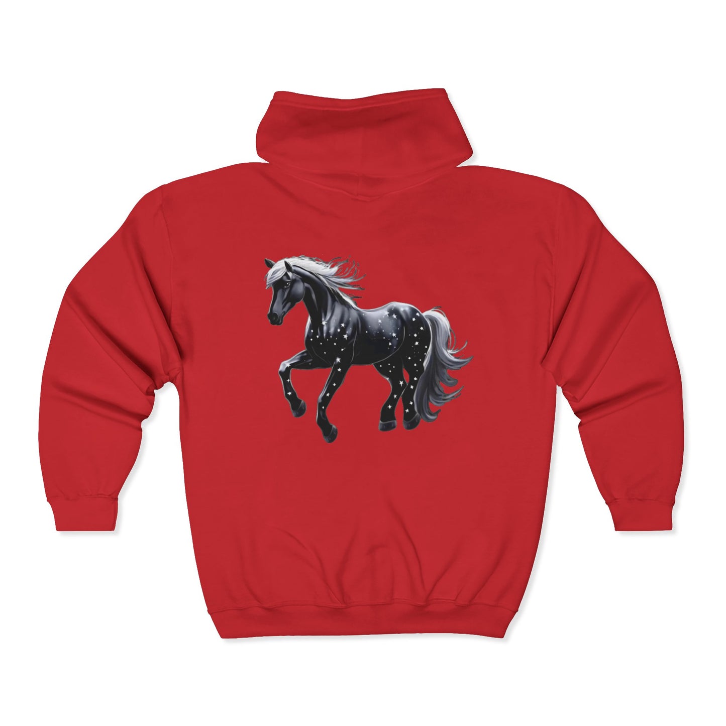 Stars Horse Full Zipper Hoodie
