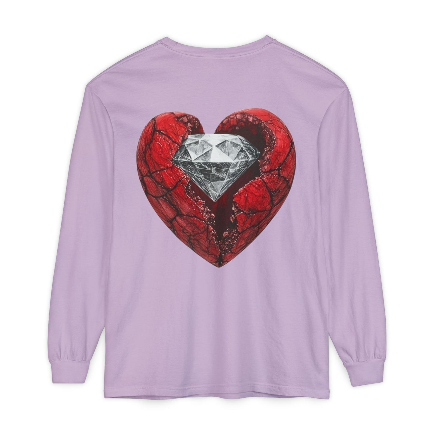 Diamond Heart Long Sleeve Tee