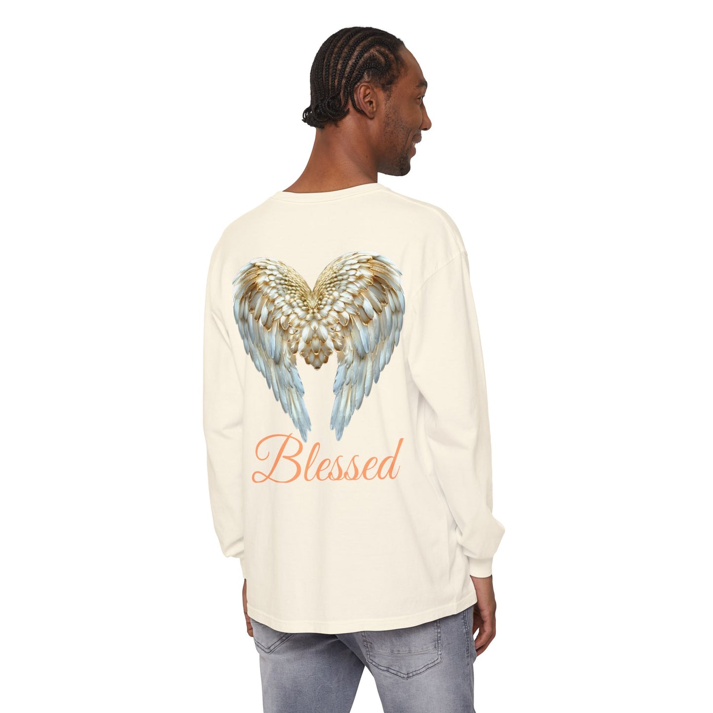 Blessed Angel Wing Long Sleeve T-Shirt