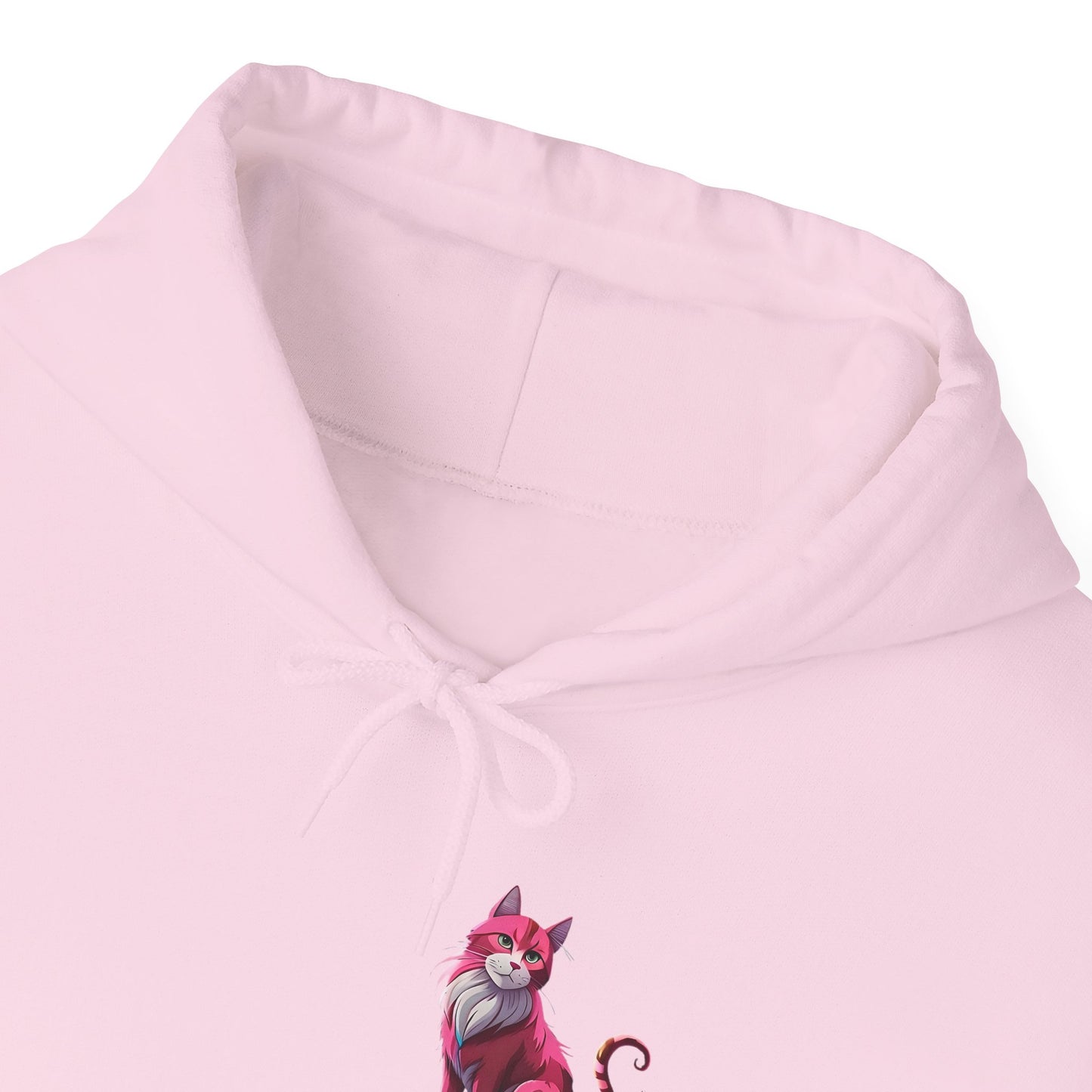 Pink Cat Hooded Sweatshirt