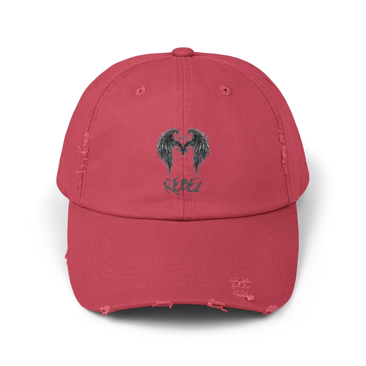 Rebel Wing Distressed Cap