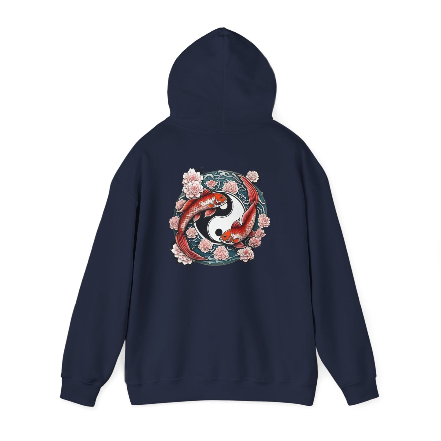 Koi Fish Yin Yang Hooded Sweatshirt