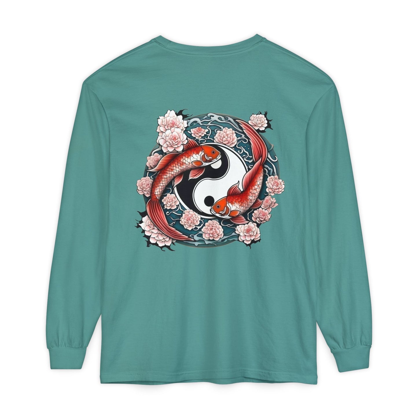 Koi Fish Yin Yang Long Sleeve T-Shirt