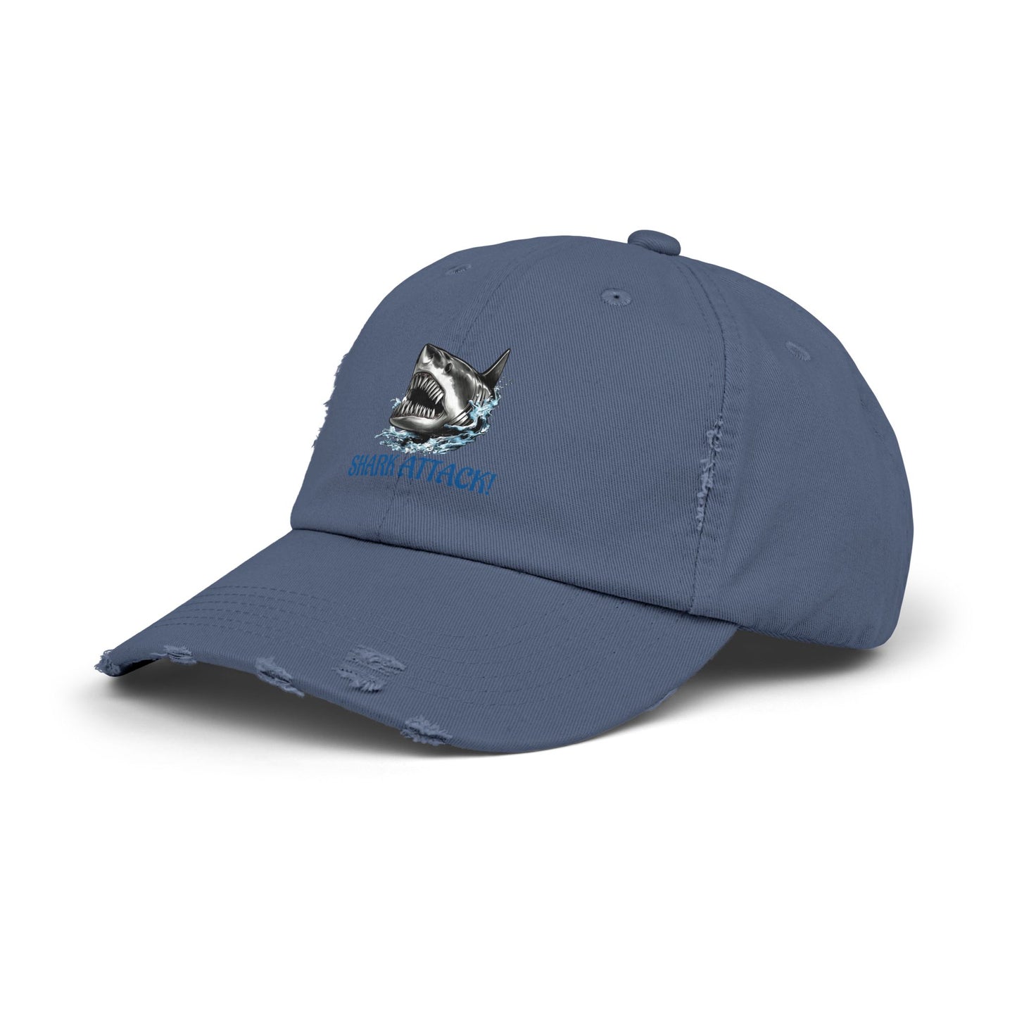 Shark Attack Distressed Cap