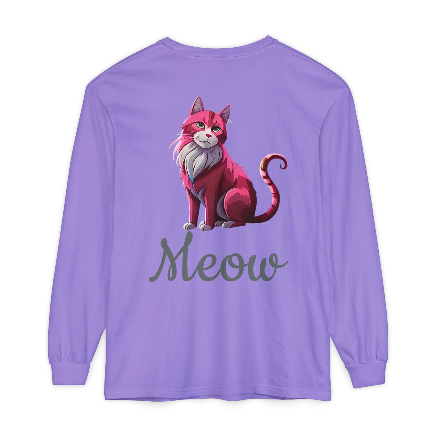 Pink Cat Long Sleeve Tee
