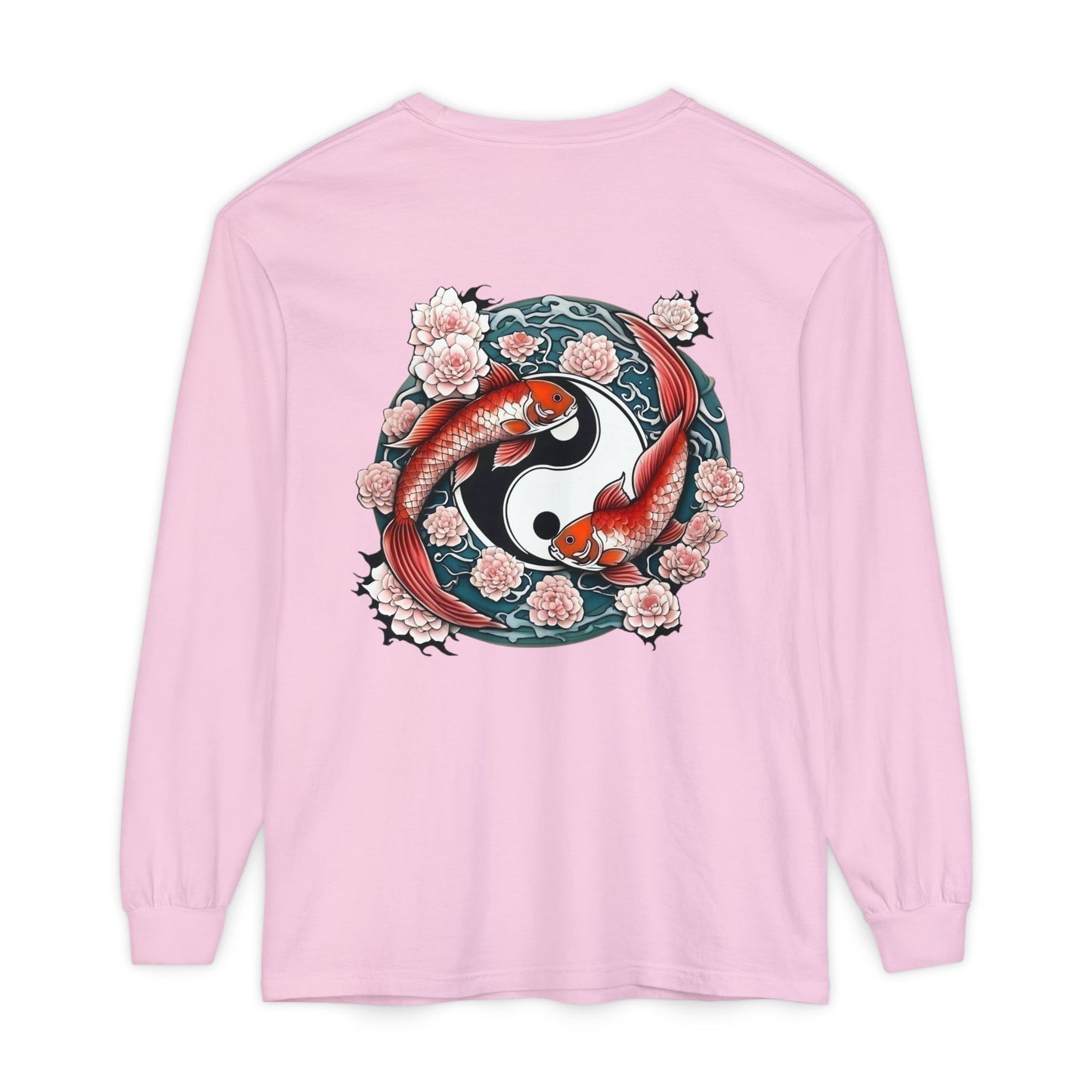Koi Fish Yin Yang Long Sleeve T-Shirt
