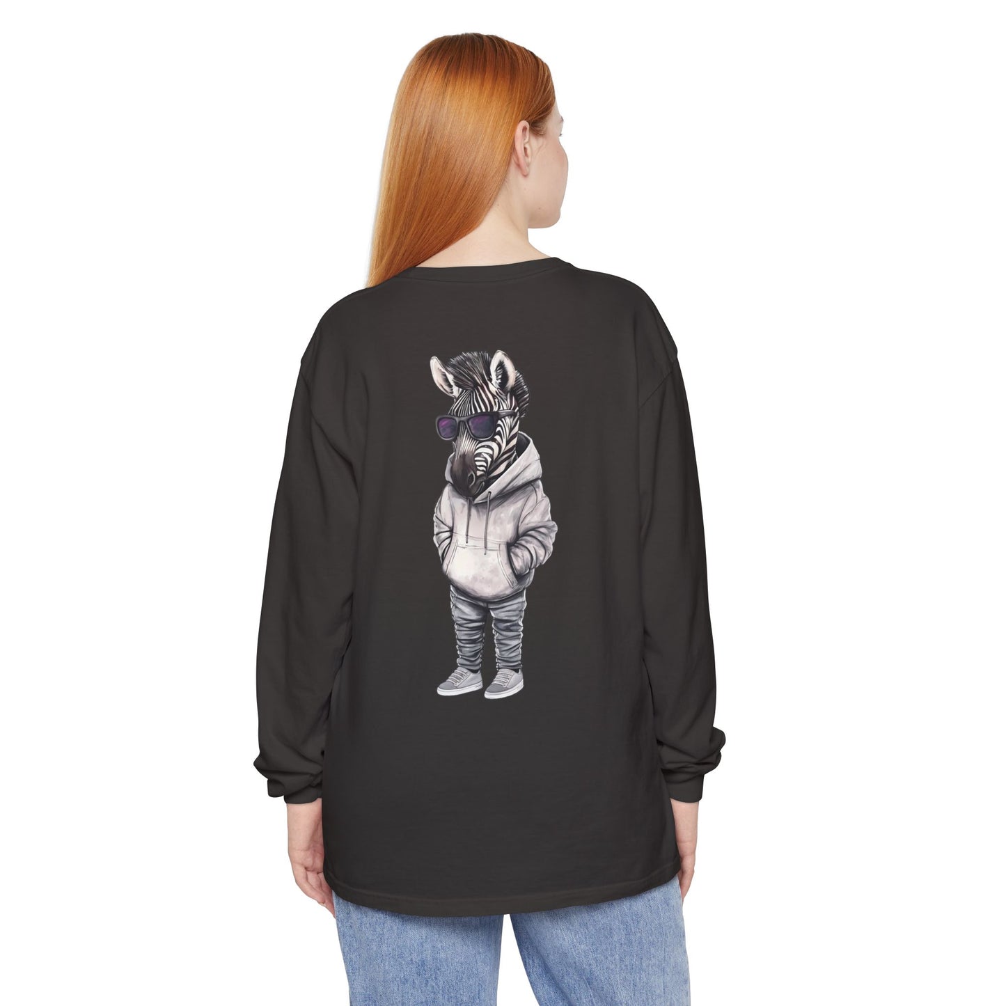 Chill Zebra Long Sleeve Tee