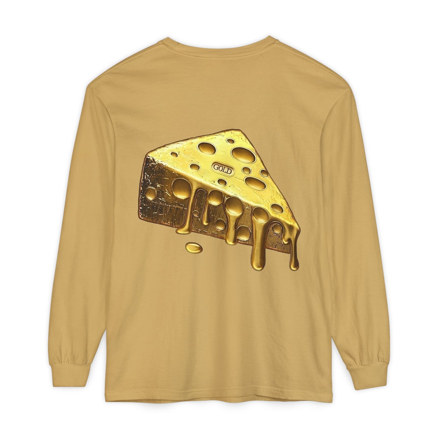 Gold Cheese Long Sleeve Tee