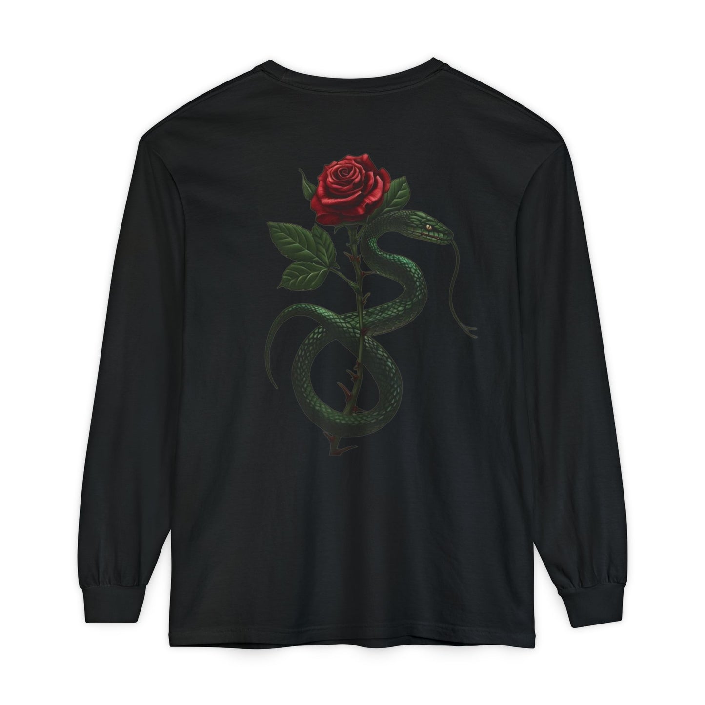 Snake Rose Long Sleeve T-Shirt