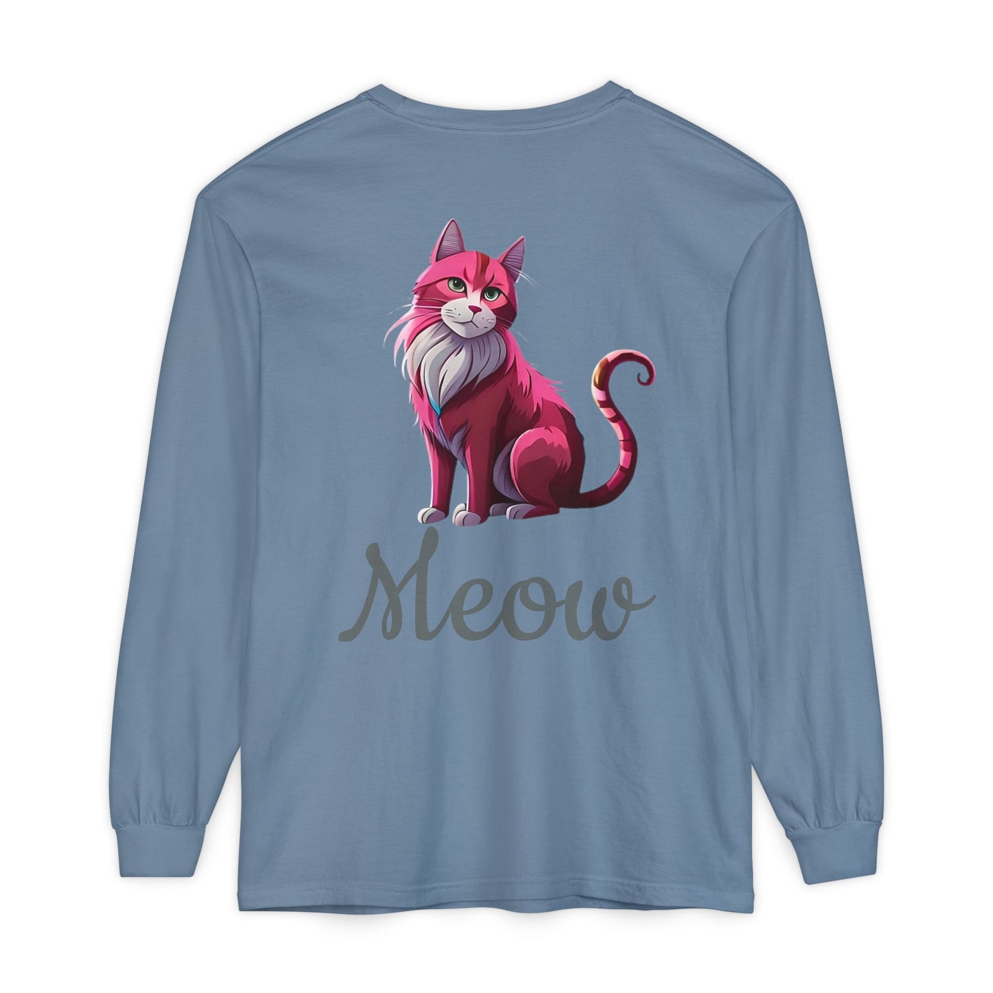 Pink Cat Long Sleeve Tee