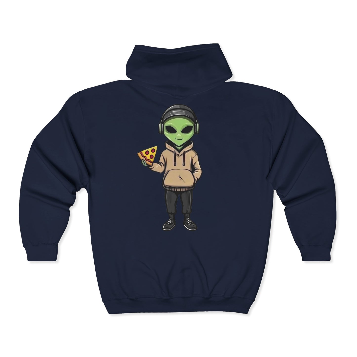 Chill Alien Full Zipper Hoodie